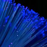 fibra-optica conceito azul