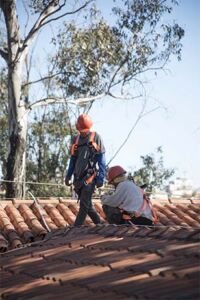 obra infraestrutura no telhado